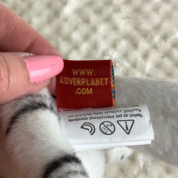 Adventure Planet Plush White Striped Tiger Cub Stuffed Animal Toy - Picture 10 of 16